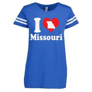 US Proud Citizen America Love State I Heart Missouri Enza Ladies Jersey Football T-Shirt