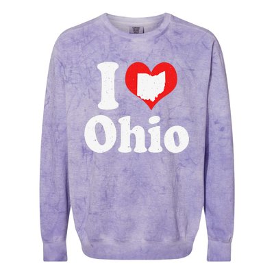 US Proud Citizen America Love State I Heart Ohio Colorblast Crewneck Sweatshirt