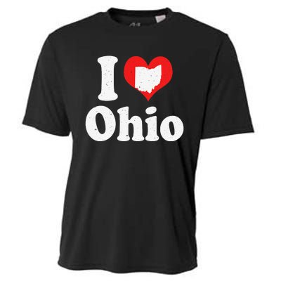 US Proud Citizen America Love State I Heart Ohio Cooling Performance Crew T-Shirt