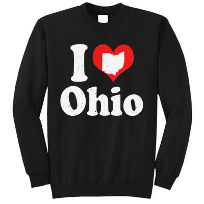 US Proud Citizen America Love State I Heart Ohio Tall Sweatshirt