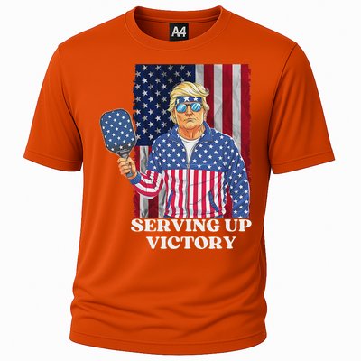 Usa Pickleball Champ Patriotic Trump Cooling Performance Crew T-Shirt