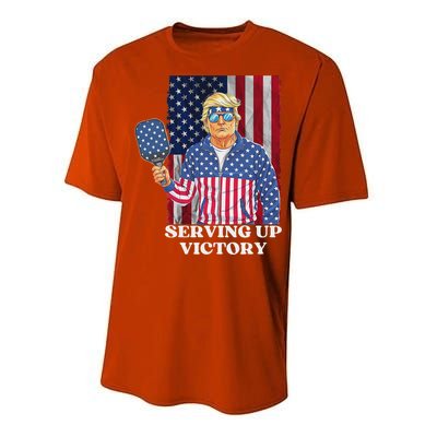 Usa Pickleball Champ Patriotic Trump Performance Sprint T-Shirt