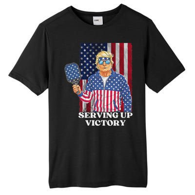 Usa Pickleball Champ Patriotic Trump Tall Fusion ChromaSoft Performance T-Shirt