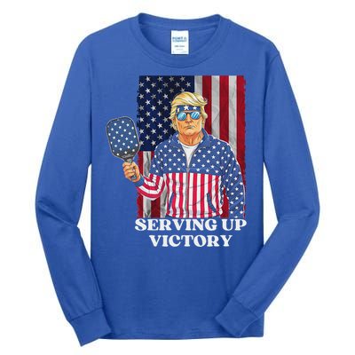 Usa Pickleball Champ Patriotic Trump Tall Long Sleeve T-Shirt