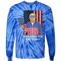 Usa Pickleball Champ Patriotic Trump Tie-Dye Long Sleeve Shirt