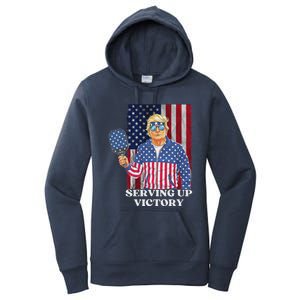 Usa Pickleball Champ Patriotic Trump Women's Pullover Hoodie