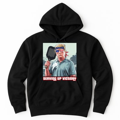 Usa Pickleball Champ Patriotic Trump Political & Pickleball Hoodie