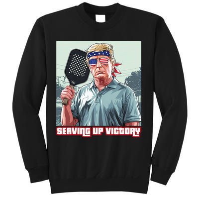 Usa Pickleball Champ Patriotic Trump Political & Pickleball Sweatshirt