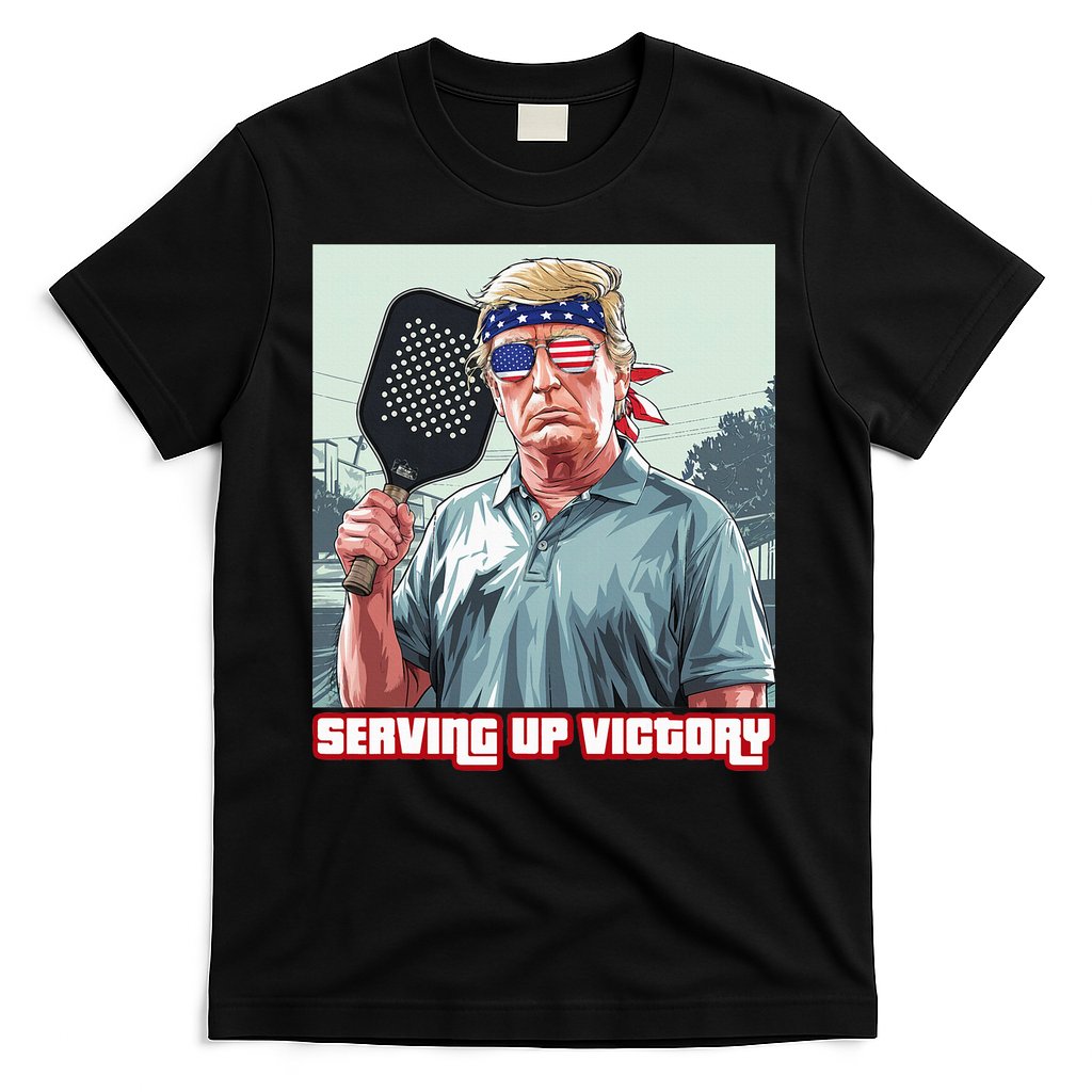 Usa Pickleball Champ Patriotic Trump Political & Pickleball T-Shirt
