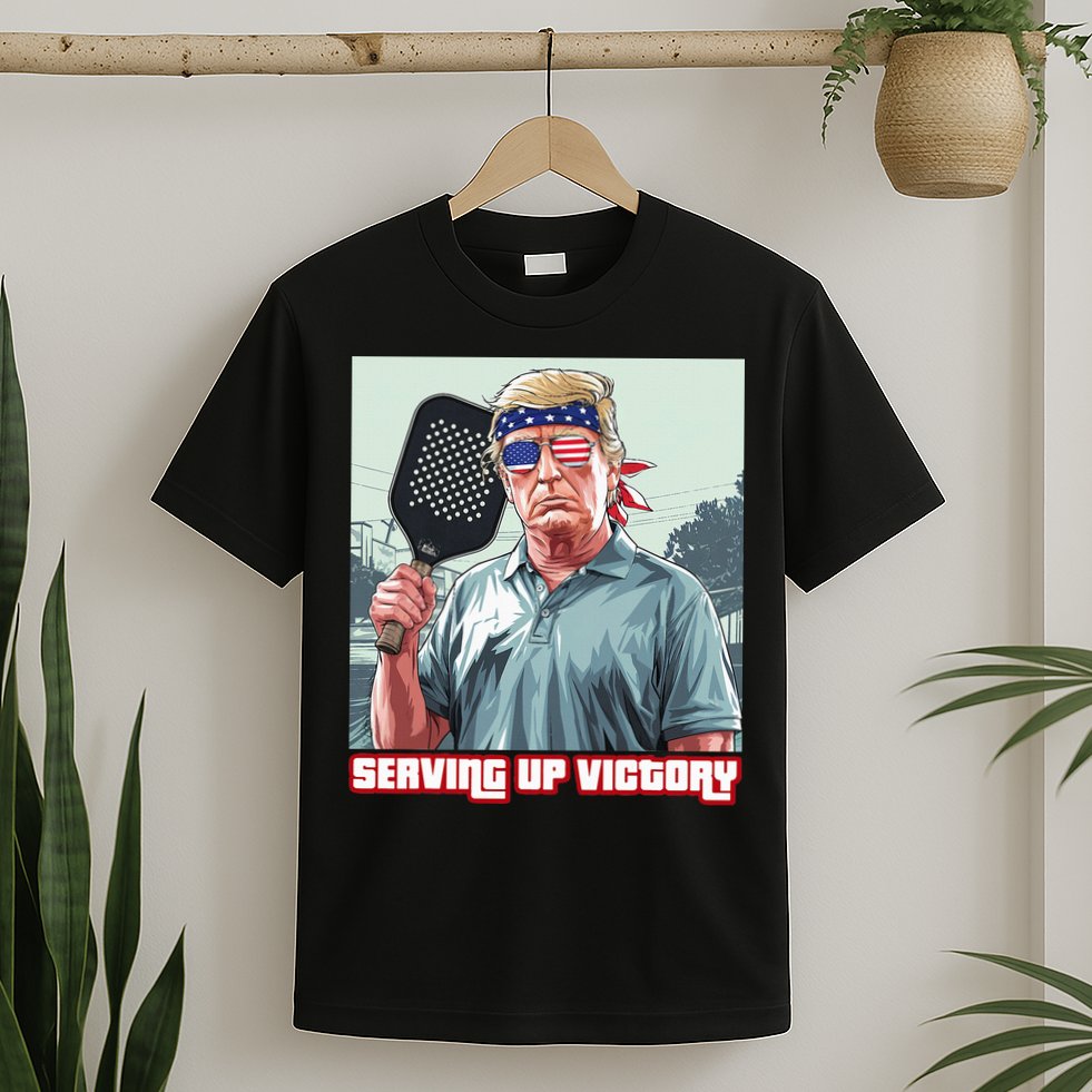 Usa Pickleball Champ Patriotic Trump Political & Pickleball T-Shirt
