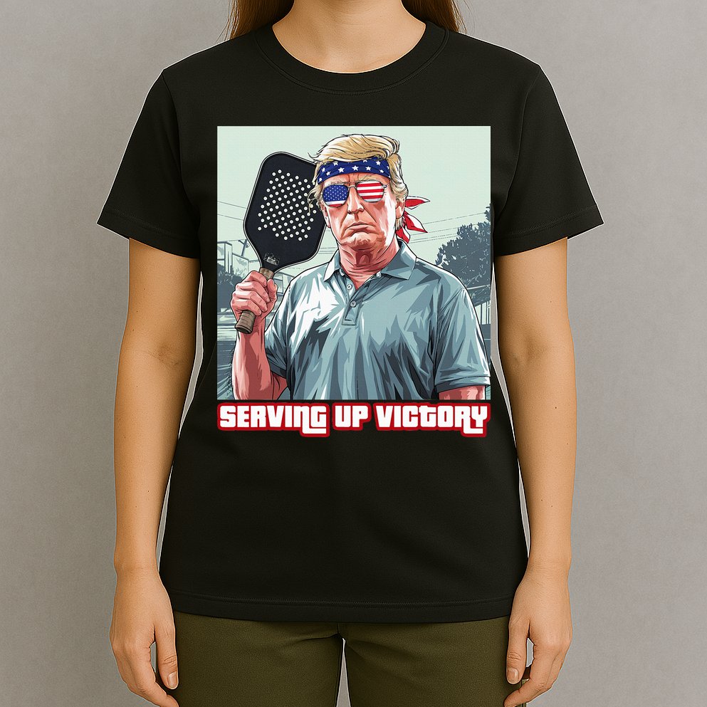 Usa Pickleball Champ Patriotic Trump Political & Pickleball T-Shirt