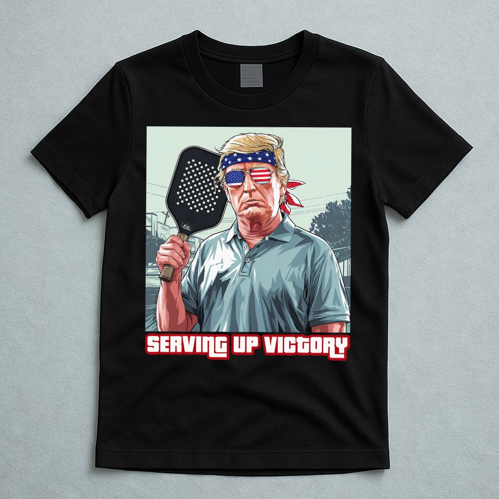 Usa Pickleball Champ Patriotic Trump Political & Pickleball T-Shirt