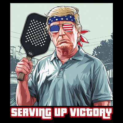 Usa Pickleball Champ Patriotic Trump Political & Pickleball T-Shirt