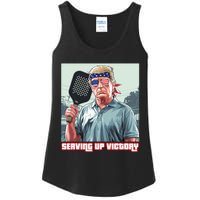 Usa Pickleball Champ Patriotic Trump Political & Pickleball Ladies Essential Tank