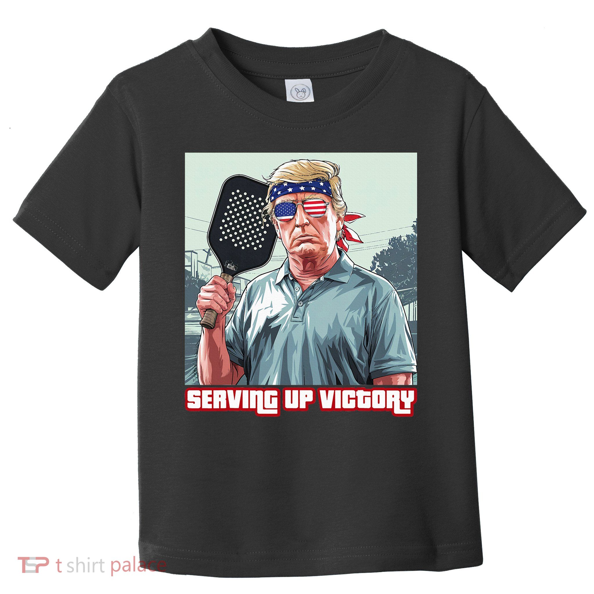 Usa Pickleball Champ Patriotic Trump Political & Pickleball Toddler T-Shirt