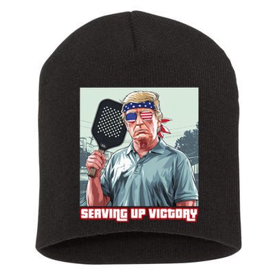 Usa Pickleball Champ Patriotic Trump Political & Pickleball Short Acrylic Beanie