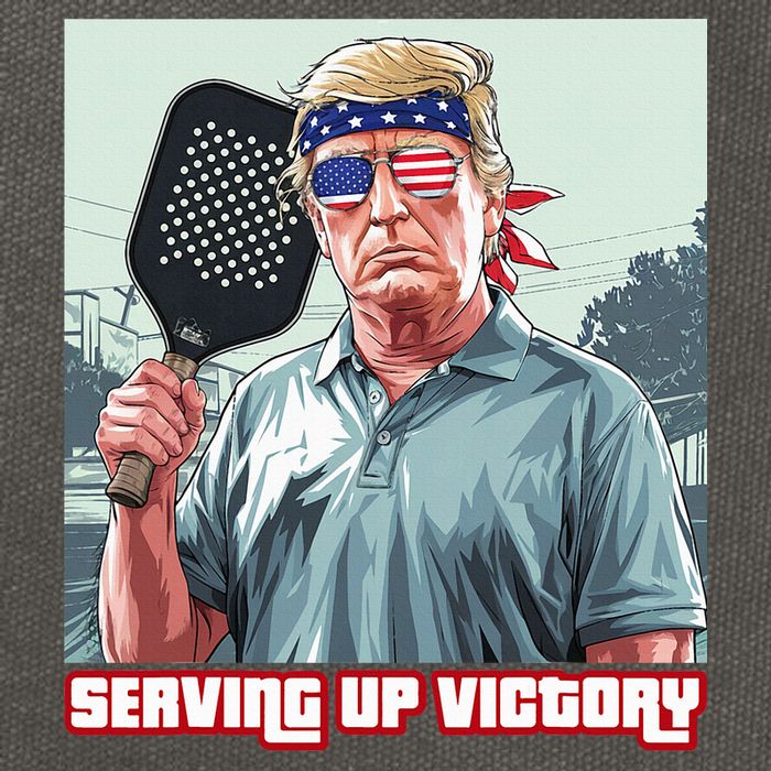 Usa Pickleball Champ Patriotic Trump Political & Pickleball Cotton Canvas Backpack