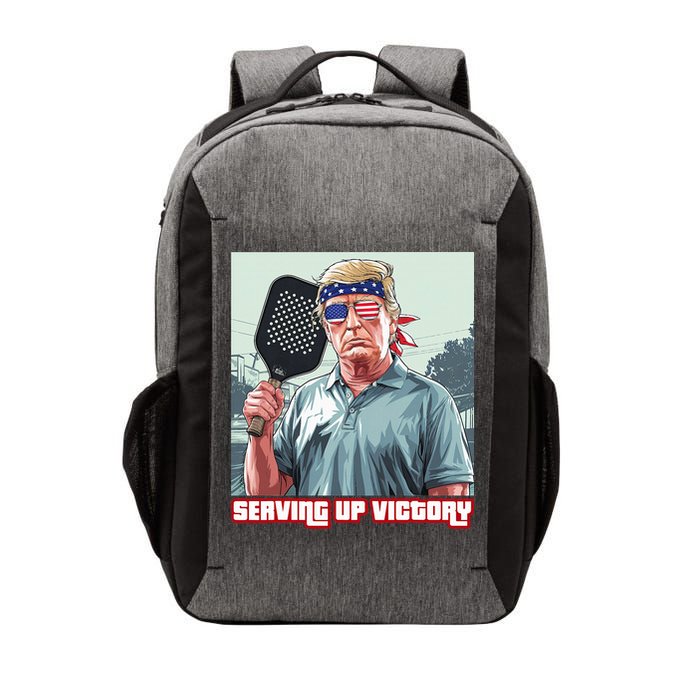 Usa Pickleball Champ Patriotic Trump Political & Pickleball Vector Backpack