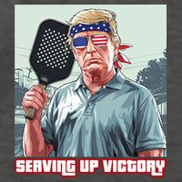 Usa Pickleball Champ Patriotic Trump Political & Pickleball Vector Backpack