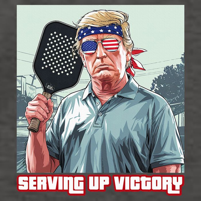 Usa Pickleball Champ Patriotic Trump Political & Pickleball Vector Backpack