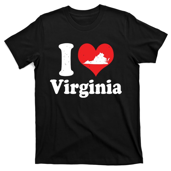 Us Proud Citizen America Love State I Heart Virginia T-Shirt