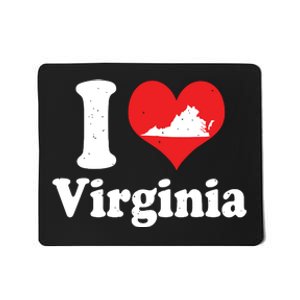 Us Proud Citizen America Love State I Heart Virginia Mousepad