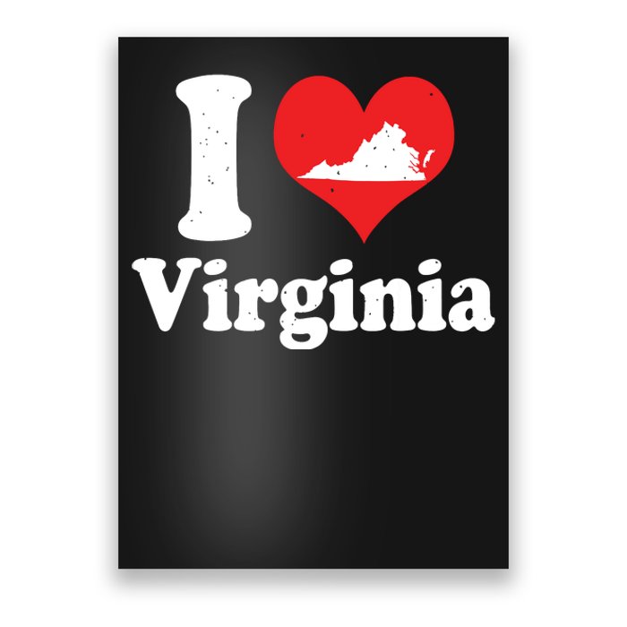 Us Proud Citizen America Love State I Heart Virginia Poster