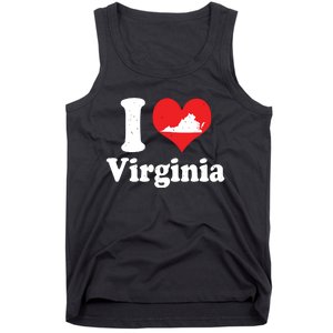 Us Proud Citizen America Love State I Heart Virginia Tank Top