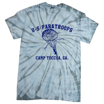 Us Paratrooper Camp Toccoa Ww2 Tie-Dye T-Shirt