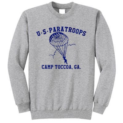 Us Paratrooper Camp Toccoa Ww2 Tall Sweatshirt