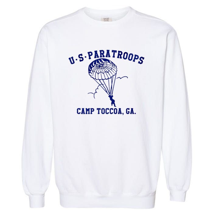 Us Paratrooper Camp Toccoa Ww2 Garment-Dyed Sweatshirt