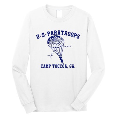 Us Paratrooper Camp Toccoa Ww2 Long Sleeve Shirt