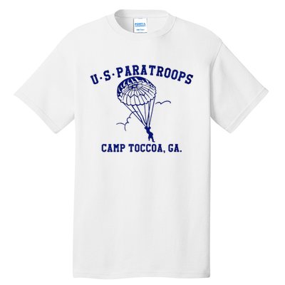 Us Paratrooper Camp Toccoa Ww2 Tall T-Shirt