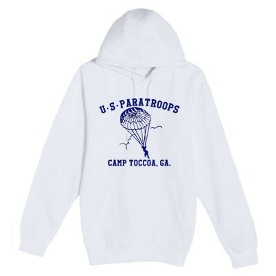 Us Paratrooper Camp Toccoa Ww2 Premium Pullover Hoodie