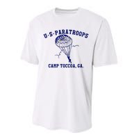 Us Paratrooper Camp Toccoa Ww2 Performance Sprint T-Shirt