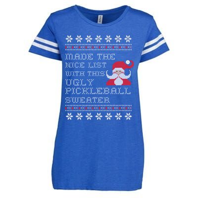 Ugly Pickleball Christmas Sweater Gift Enza Ladies Jersey Football T-Shirt