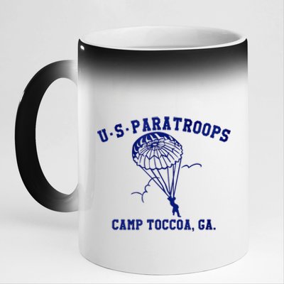 US Paratrooper Camp Toccoa WW2 11oz Black Color Changing Mug