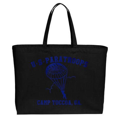 US Paratrooper Camp Toccoa WW2 Cotton Canvas Jumbo Tote