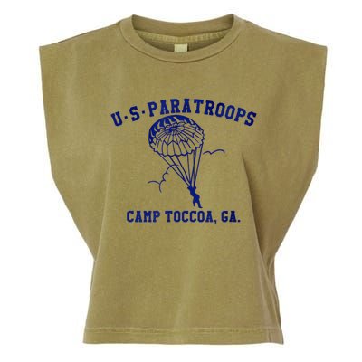 US Paratrooper Camp Toccoa WW2 Garment-Dyed Women's Muscle Tee