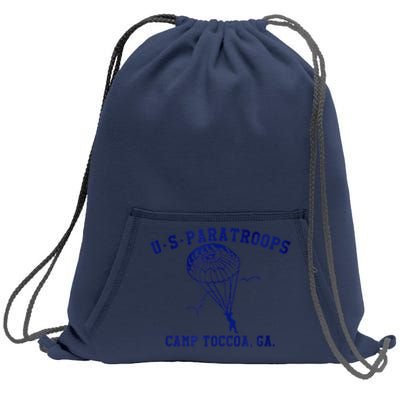 US Paratrooper Camp Toccoa WW2 Sweatshirt Cinch Pack Bag