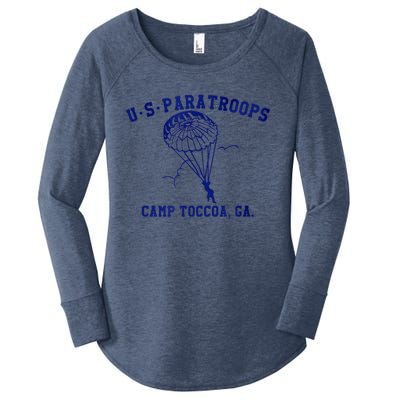 US Paratrooper Camp Toccoa WW2 Women's Perfect Tri Tunic Long Sleeve Shirt