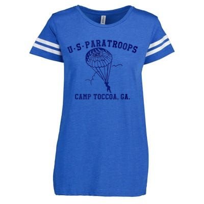 US Paratrooper Camp Toccoa WW2 Enza Ladies Jersey Football T-Shirt