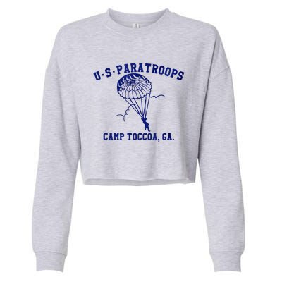 US Paratrooper Camp Toccoa WW2 Cropped Pullover Crew