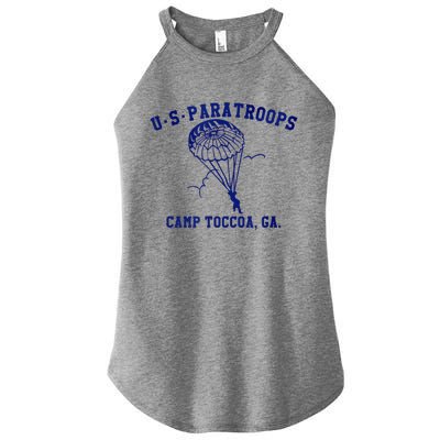 US Paratrooper Camp Toccoa WW2 Women's Perfect Tri Rocker Tank