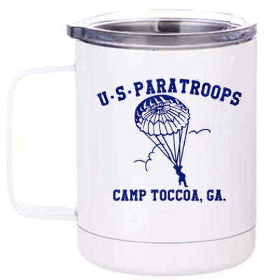 US Paratrooper Camp Toccoa WW2 12 oz Stainless Steel Tumbler Cup