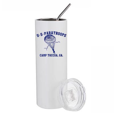 US Paratrooper Camp Toccoa WW2 Stainless Steel Tumbler