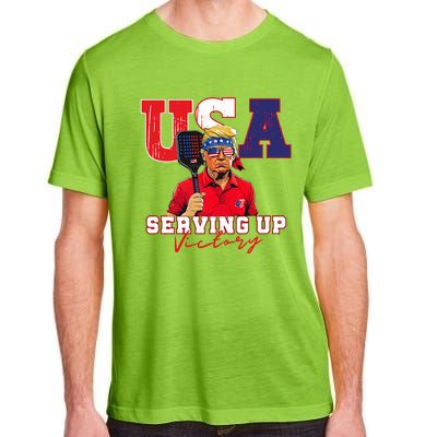 Usa Pickleball Champ Patriotic Trump Adult ChromaSoft Performance T-Shirt