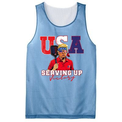 Usa Pickleball Champ Patriotic Trump Mesh Reversible Basketball Jersey Tank