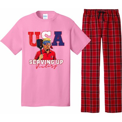 Usa Pickleball Champ Patriotic Trump Pajama Set