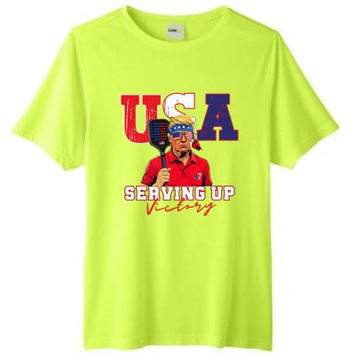 Usa Pickleball Champ Patriotic Trump Tall Fusion ChromaSoft Performance T-Shirt